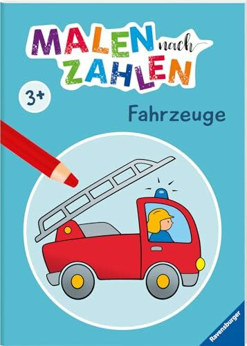 Malen nach Zahlen ab 3: Fahrzeuge