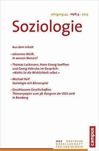 Soziologie 4.2015: Forum der Deutschen Gesellschaft für Soziologie