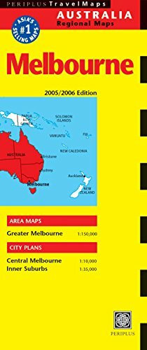 Periplus Melbourne Travel Map (Australia Regional Maps)