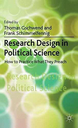 Research Design in Political Science: How to Practice what they Preach