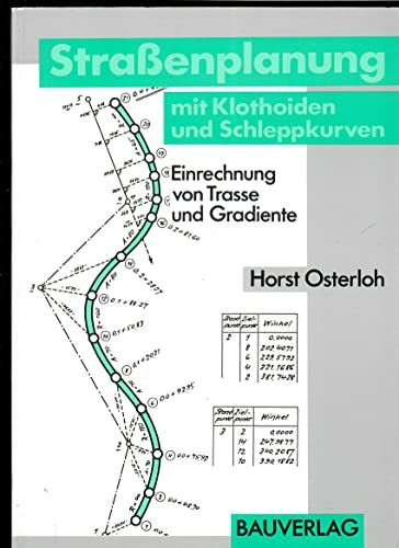 Strassenplanung mit Klothoiden und Schleppkurven: Einreichung von Trasse und Gradiente