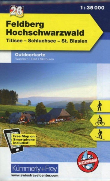 KuF Deutschland Outdoorkarte 26 Feldberg - Hochschwarzwald 1 : 35.000