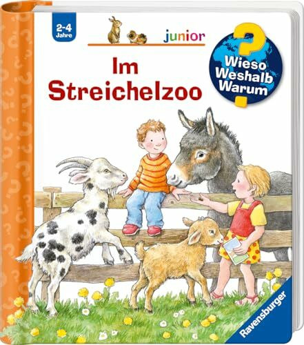 Wieso? Weshalb? Warum? junior, Band 35 - Im Streichelzoo (Sachbuch ab 2 Jahre - mit Klappen) (junior, 35)