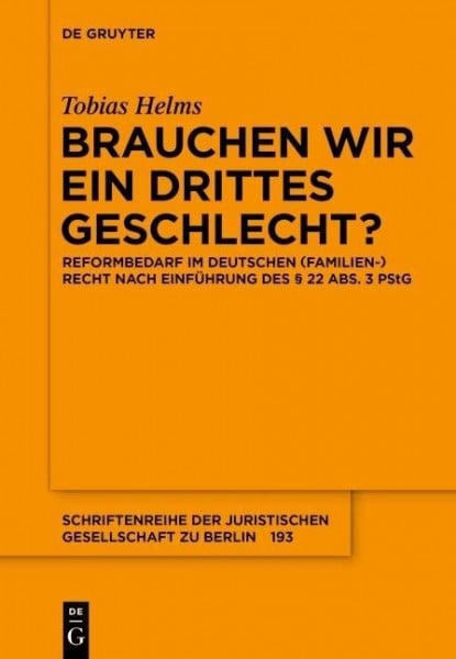 Brauchen wir ein drittes Geschlecht?