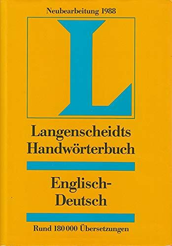 Englisch - Deutsch. Handwörterbuch. Langenscheidt