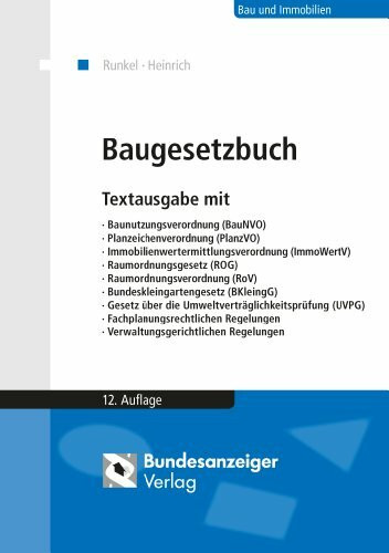 Baugesetzbuch: Textausgabe