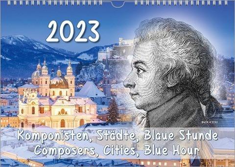 Komponisten-Kalender, ein Musik-Kalender 2023, DIN A3