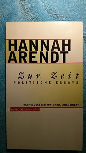 Zur Zeit. Politische Essays