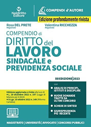 Compendio di diritto del lavoro, sindacale e della previdenza sociale.: Nuova ediz. Con estensione online (I compendi d'autore)