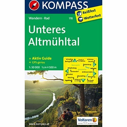 Unteres Altmühltal: Wanderkarte mit Kurzführer und Radwegen. GPS-genau. 1:50000 (KOMPASS Wanderkarte, Band 178)