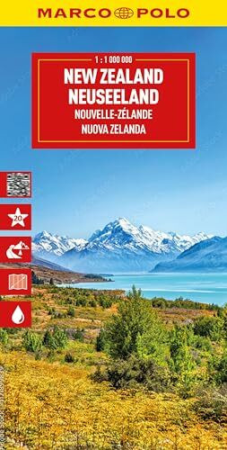 MARCO POLO Reisekarte Neuseeland 1:1 Mio.: Straßenkarte und Autokarte mit sehenswerten Strecken, Highlights und digitaler Erweiterung (Marco Polo Maps)