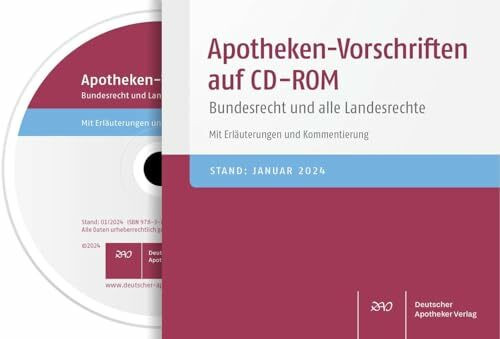 Apotheken-Vorschriften auf CD-ROM: Bundesrecht und alle Landesrechte. Mit Erläuterungen und Kommentierung