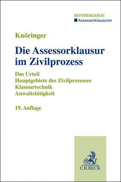 Die Assessorklausur im Zivilprozess