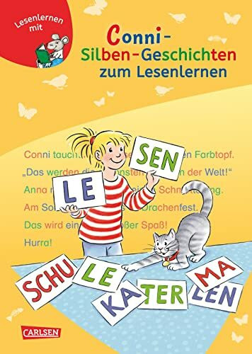 LESEMAUS zum Lesenlernen Sammelbände: Conni Silben-Geschichten zum Lesenlernen: Extra Lesetraining – Lesetexte mit farbiger Silbenmarkierung