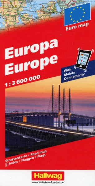 Europa Strassenkarte, With Mobile Connectivity 1 : 3 600 000