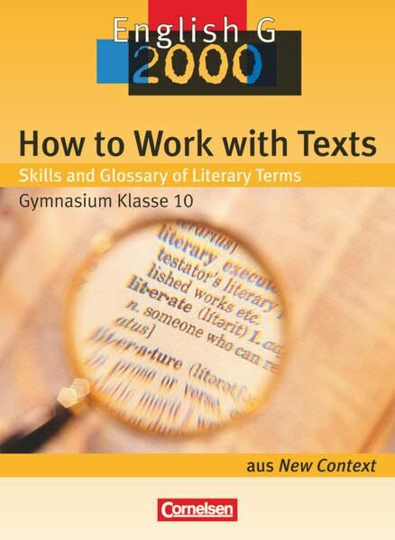 How to Work with Texts - Skills and Glossary of Literary Terms: Textheft