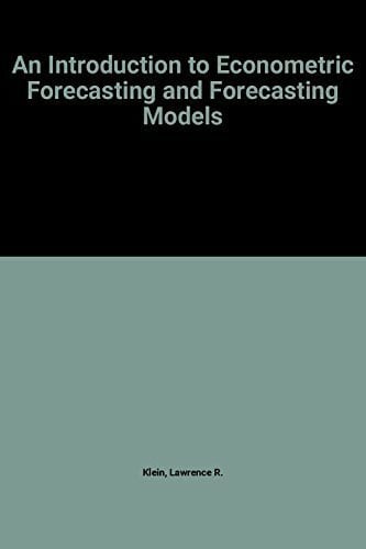 An Introduction to Econometric Forecasting and Forecasting Models