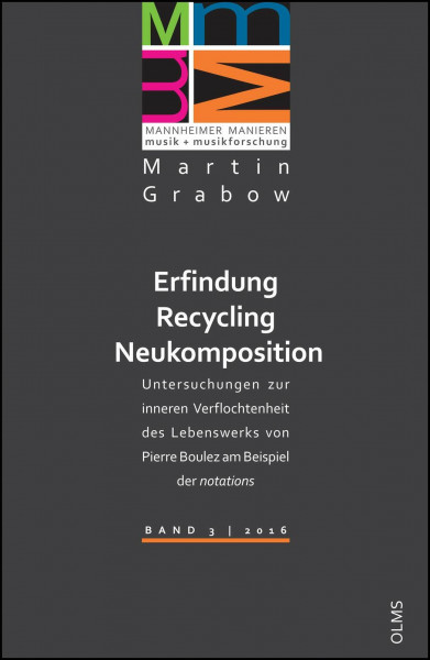 Erfindung – Recycling – Neukomposition: Untersuchungen zur inneren Verflochtenheit des Lebenswerks von Pierre Boulez am Beispiel der 'notations'. ... für Musik und Darstellende Kunst Mannheim)