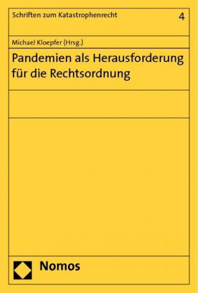 Pandemien als Herausforderung für die Rechtsordnung