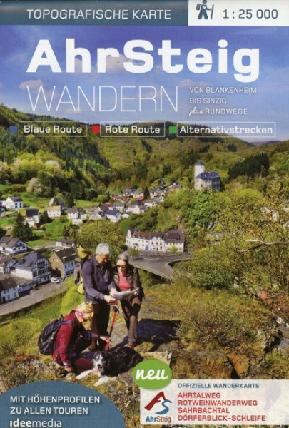AhrSteig Wandern - Start-Set Buch & Karte 1: 25000. Offizielles Wander-Set zur endgültigen Trasse mit App-Anbindung.