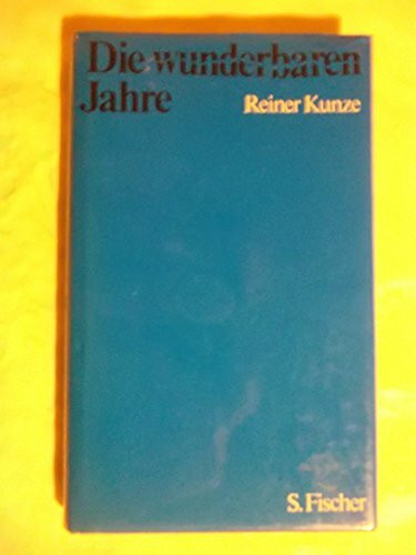 Die wunderbaren Jahre: Prosa