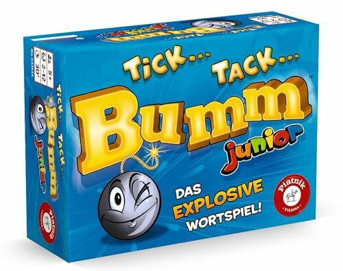 Piatnik 6474 - Tick Tack Bumm Junior / Der Spieleklassiker in der Junior Version / Mit Lerneffekt für Kinder ab 5 Jahren