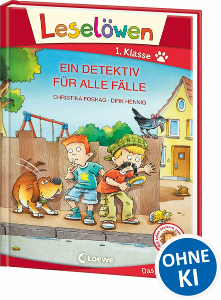 Leselöwen 1. Klasse - Ein Detektiv für alle Fälle (Großbuchstabenausgabe): Erstlesebuch für Kinder ab 6 Jahren