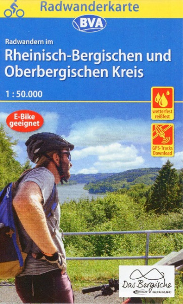Radwanderkarte BVA Radwandern im Rheinisch-Bergischen und Oberbergischen Kreis 1:50.000, reiß- und wetterfest, GPS-Tracks Download