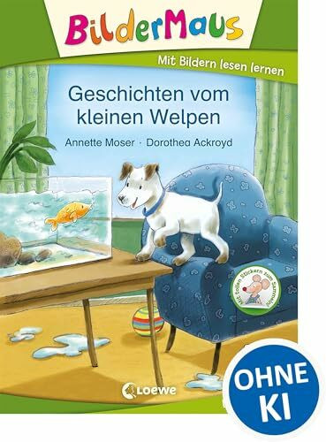 Bildermaus - Geschichten vom kleinen Welpen: Mit Bildern lesen lernen - Ideal für die Vorschule und Leseanfänger ab 5 Jahre