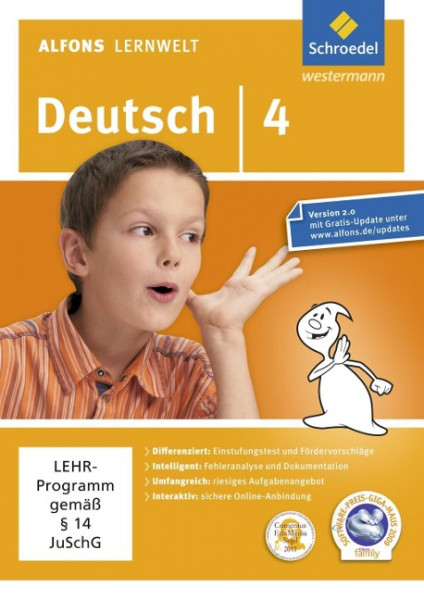 Alfons Lernwelt Lernsoftware Deutsch 4. DVR-ROM