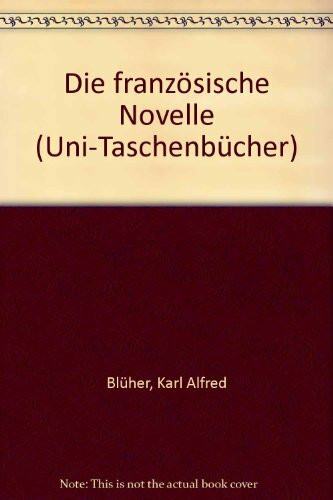 Die französische Novelle UTB; 49