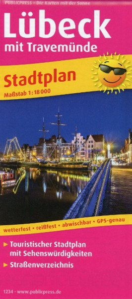 Lübeck Stadtplan 1 : 18 000