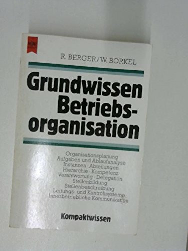 Grundwissen Betriebsorganisation