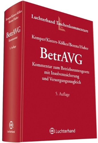 BetrAVG: Kommentar zum Betriebsrentengesetz