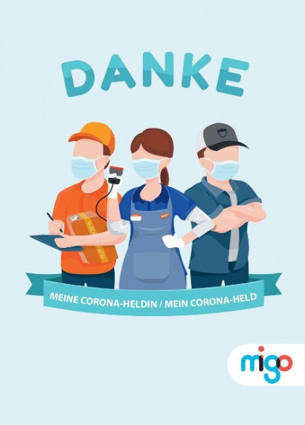 Danke, meine Corona-Heldin. Danke, mein Corona-Held.