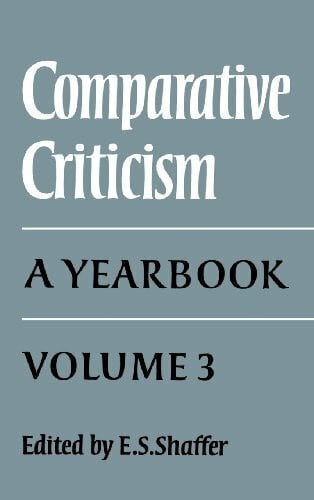 Comparative Criticism: Volume 3: A Yearbook