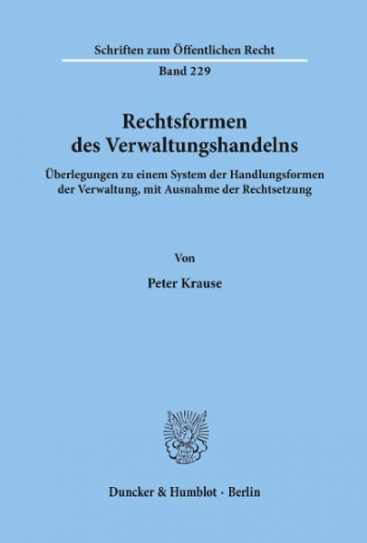 Rechtsformen des Verwaltungshandelns