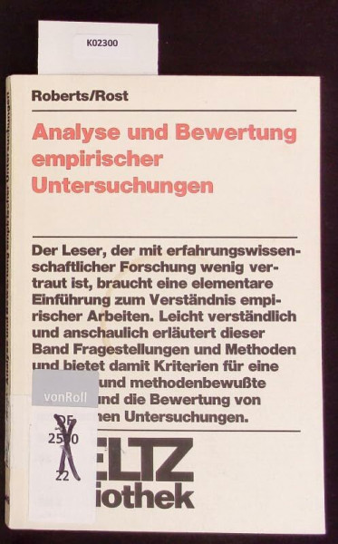 Analyse und Bewertung empirischer Untersuchungen