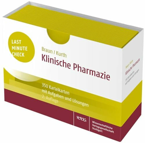 Last Minute Check - Klinische Pharmazie: 350 Karteikarten mit Aufgaben und Lösungen / 2. StEx Pharmazie