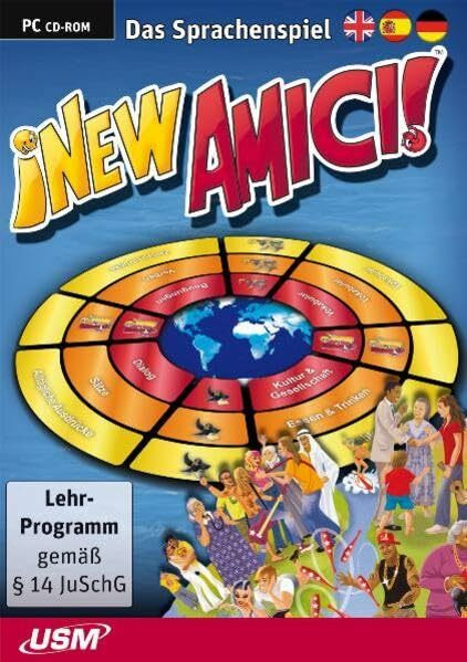 New Amici - Das Sprachenspiel (CD-ROM): Das Sprachenspiel. Englisch, Spanisch, Deutsch. Für Windows