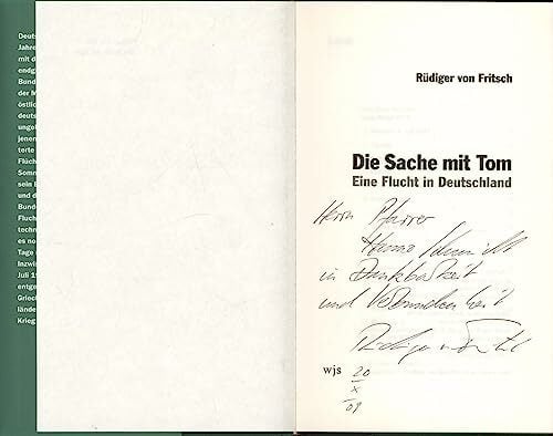 Die Sache mit Tom: Eine Flucht in Deutschland Die Sache mit Tom: Eine Flucht in Deutschland