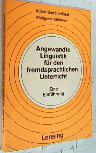 Angewandte Linguistik für den fremdsprachlichen Unterricht. Eine Einführung