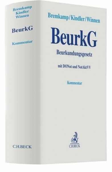 Beurkundungsgesetz: mit DONot und NotAktVV