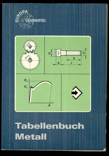 Tabellenbuch Metall (ohne Formelsammlung): Tabellen, Formeln und Normen für das Rechnen, Zeichnen und Fertigen (Europa-Fachbuchreihe für metallverarbeitende Berufe)