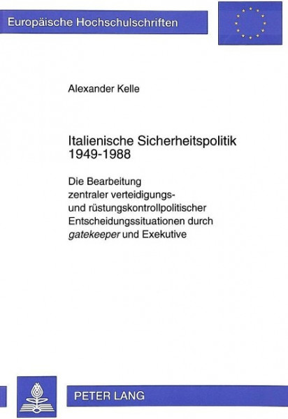 Italienische Sicherheitspolitik 1949-1988