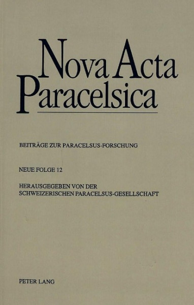 Nova Acta Paracelsica