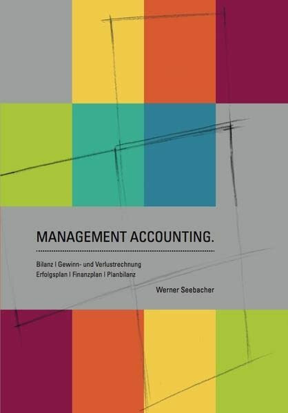 Management Accounting: Bilanz | Gewinn- und Verlustrechnung, Erfolgsplan | Finanzplan | Planbilanz