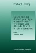 Geschichte der deutschsprachigen evangelischen Theologie von Albrecht Ritschl bis zur Gegenwart, 191
