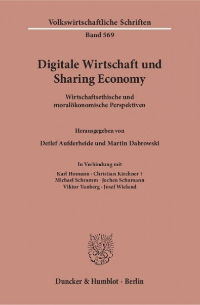 Digitale Wirtschaft und Sharing Economy.