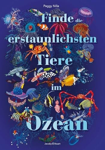 Finde die erstaunlichsten Tiere im Ozean: Ein detailreiches Such- und Findebuch